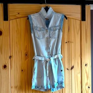 Scotch & Soda Light Denim Romper w Belt small